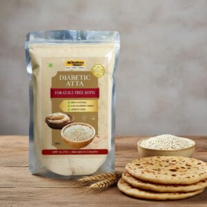 Diabetic Atta 1 Kg Jau (Barley & Chana Flour) – Gluten-Free, High Fibre & Protein