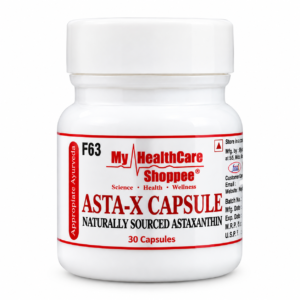 ASTA-X Capsule | Naturally Sourced Astaxanthin | Antioxidant Supplement | 30 Capsules